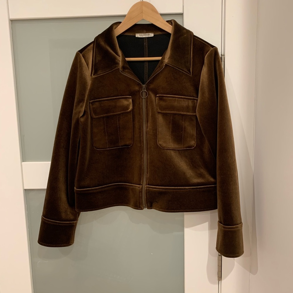Golden Chocolate Velvet Jacket